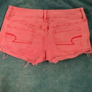 American Eagle Salmon Corduroy Shorts